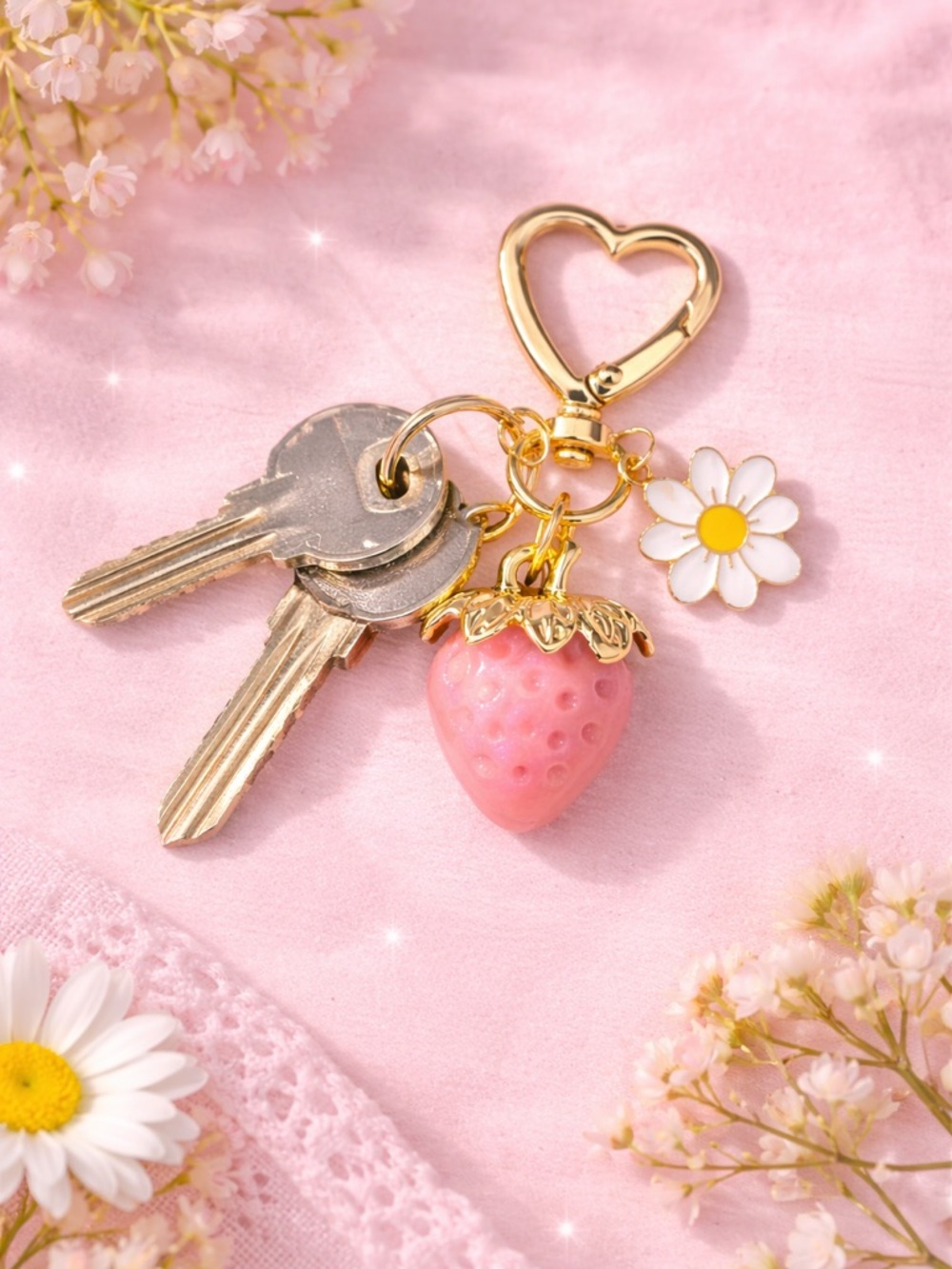 Strawberry 🍓 Keychain